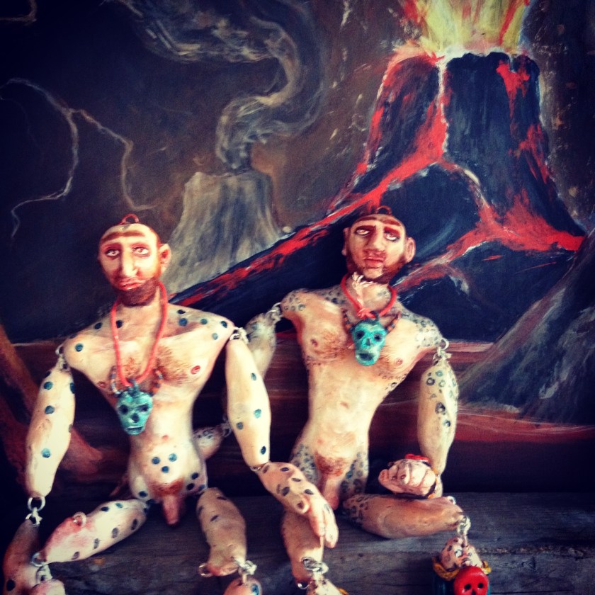 3-Hero Twin marionettes